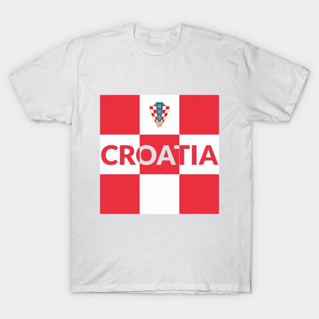 Croatia T-Shirt by VEKTORKITA